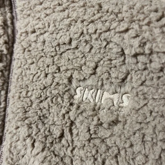 SKIMS Tigers Eye Cropped Zipup Sweater NWT - Picture 5 of 8